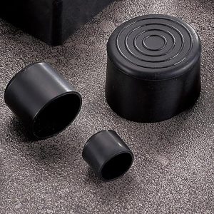 Round Rubber Furniture Leg Caps, 16 Pack