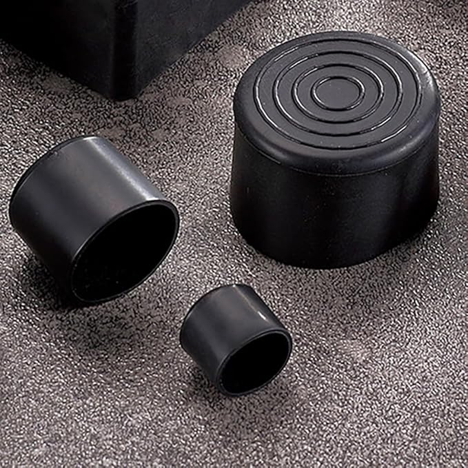 Round Rubber Furniture Leg Caps, 16 Pack