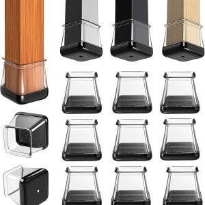 Square Furniture Leg Pads with Smooth Bottom, 28 Pack
